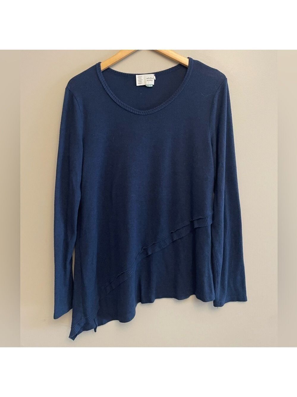 Anthropologie Saturday Sunday Navy Long Sleeve Blouse